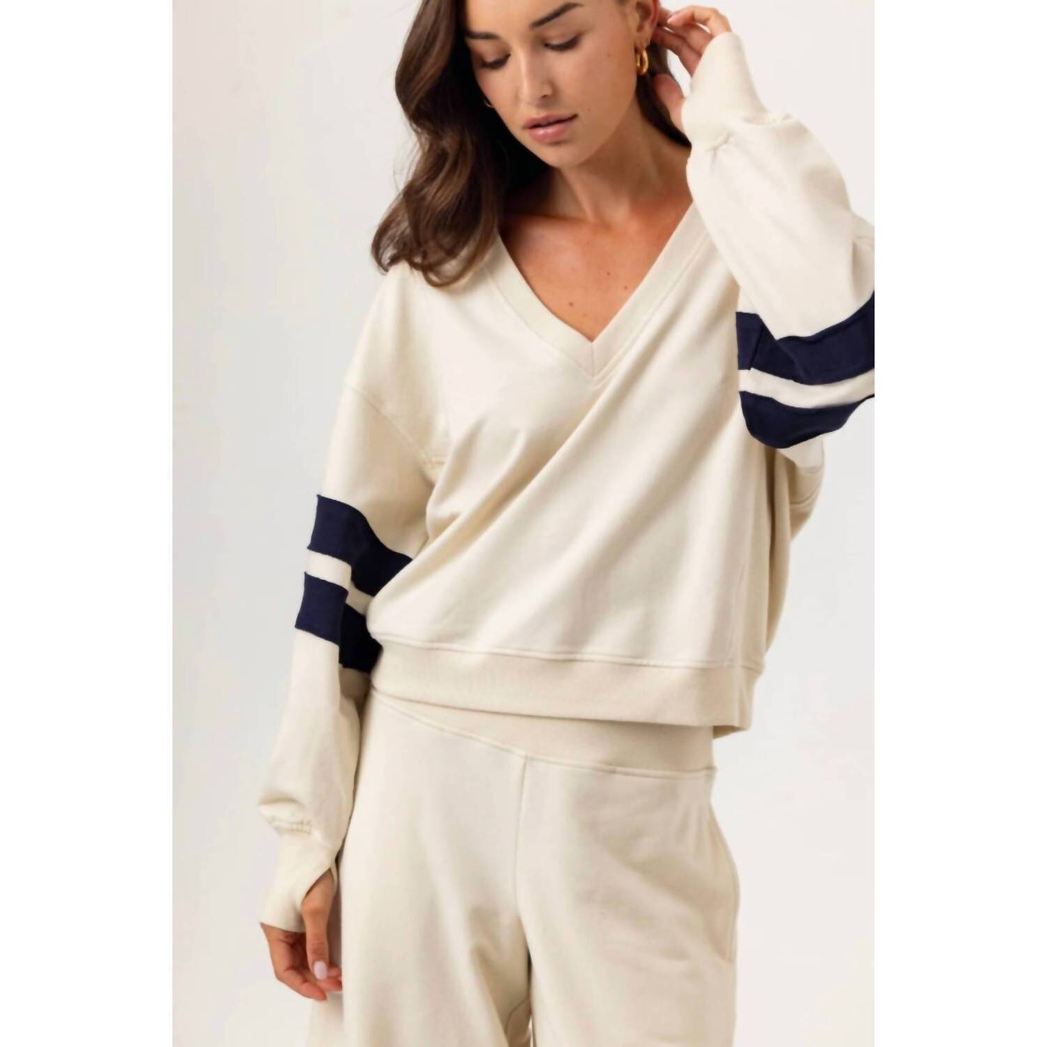 New Sundays Winslow Pullover Sweatshirt In Birch